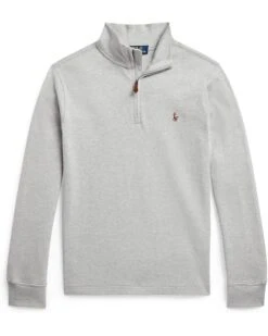 Polo Ralph Lauren Kids Cotton Interlock 1/4 Zip Pullover (Big Kids)