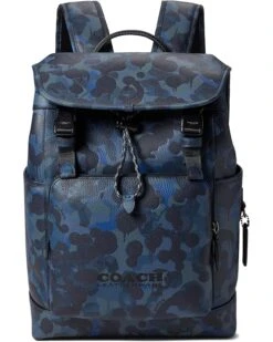 COACH League Flap Backpack Camo